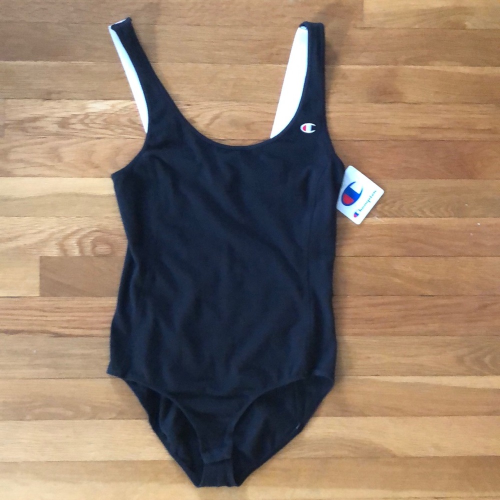 NWT Champion tank bodysuit, black